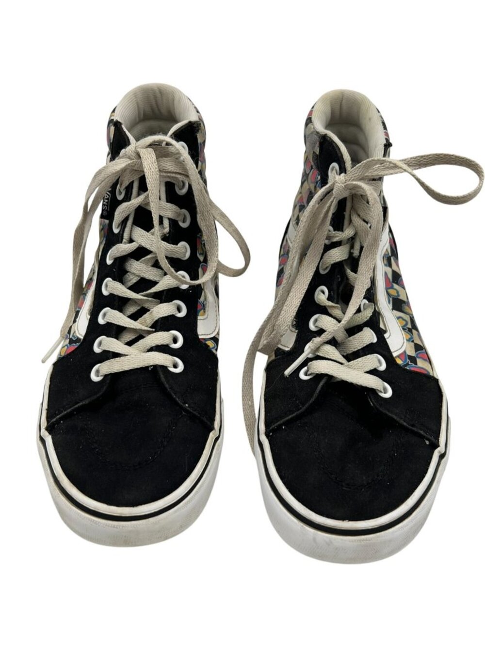 Vans Womens Filmore Hi Butterfly Checkerboard Sneakers Sze 9 Canvas Skater Shoes